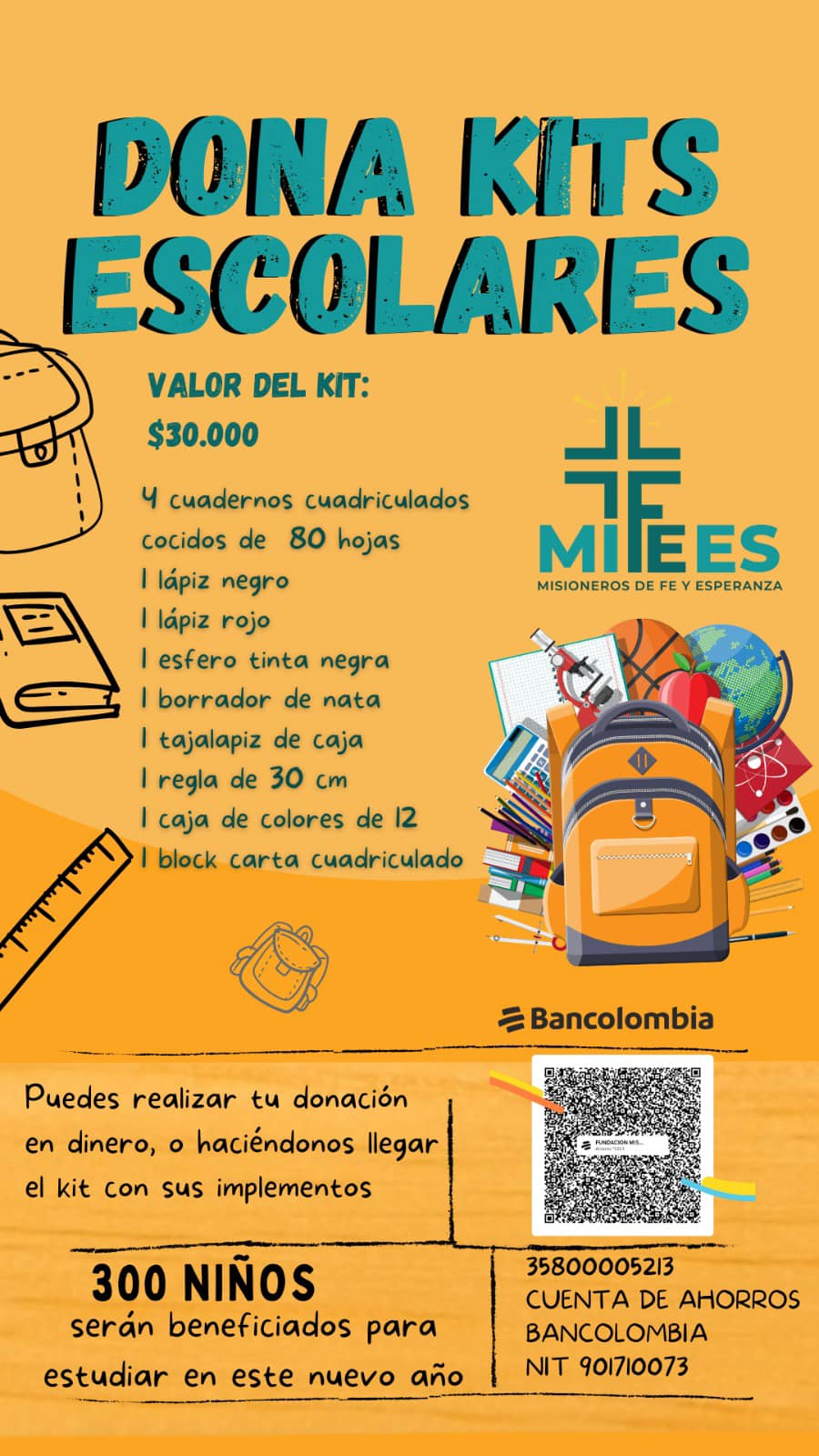 DONA KITS ESCOLARES